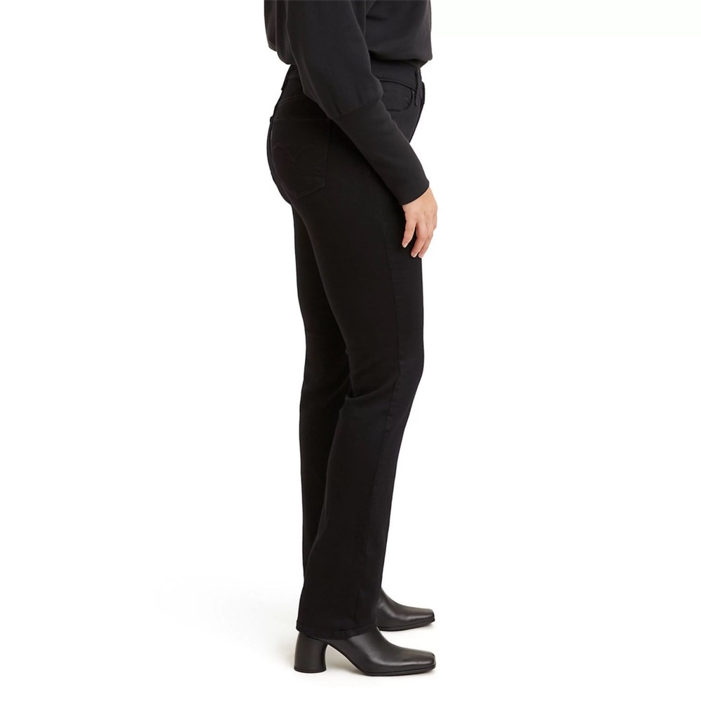 Levi's Women's Black Straight Leg Jeans - Picture 4 of 5